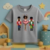 Sugar Plum Fairy Black Nutcracker Christmas African American Toddler T-Shirt thumb 3