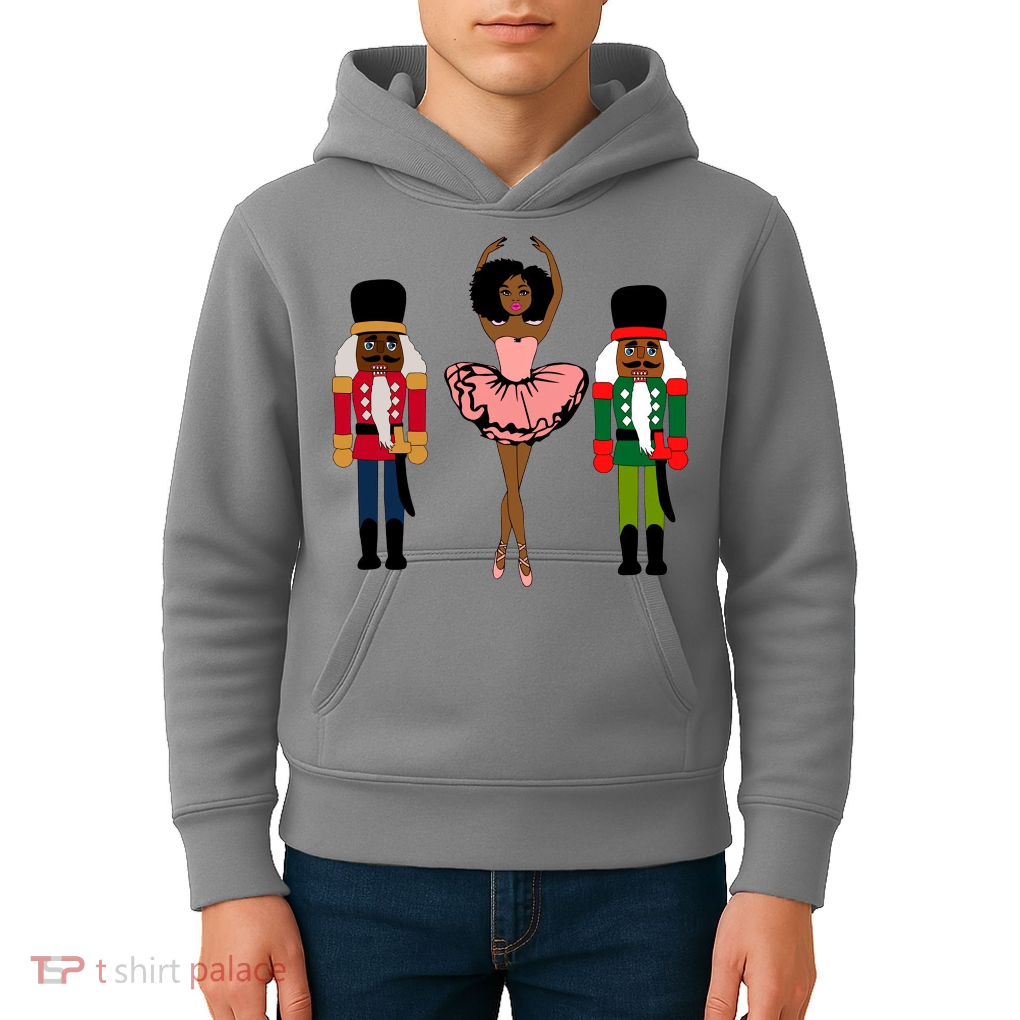 Sugar Plum Fairy Black Nutcracker Christmas African American Kids Hoodie