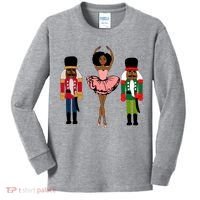 Sugar Plum Fairy Black Nutcracker Christmas African American Kids Long Sleeve Shirt thumb 0