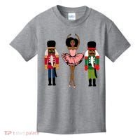 Sugar Plum Fairy Black Nutcracker Christmas African American Kids T-Shirt thumb 0