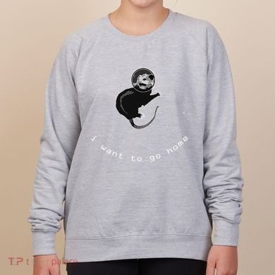 Space Possum Funny Introvert Anxiety Outer Space Women's Sweatshirt