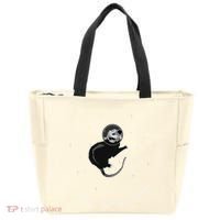 Space Possum Funny Introvert Anxiety Outer Space Tote Bag thumb 0