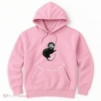 Space Possum Funny Introvert Anxiety Outer Space Hoodie thumb 0