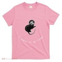 Space Possum Funny Introvert Anxiety Outer Space T-Shirt thumb 0