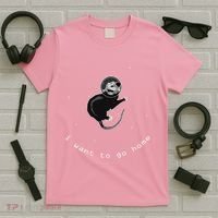Space Possum Funny Introvert Anxiety Outer Space T-Shirt thumb 5
