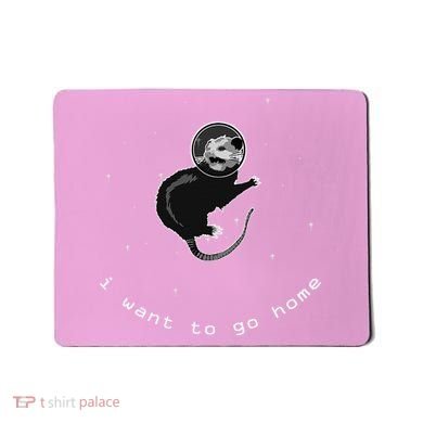 Space Possum Funny Introvert Anxiety Outer Space Mousepad