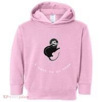 Space Possum Funny Introvert Anxiety Outer Space Toddler Hoodie thumb 0