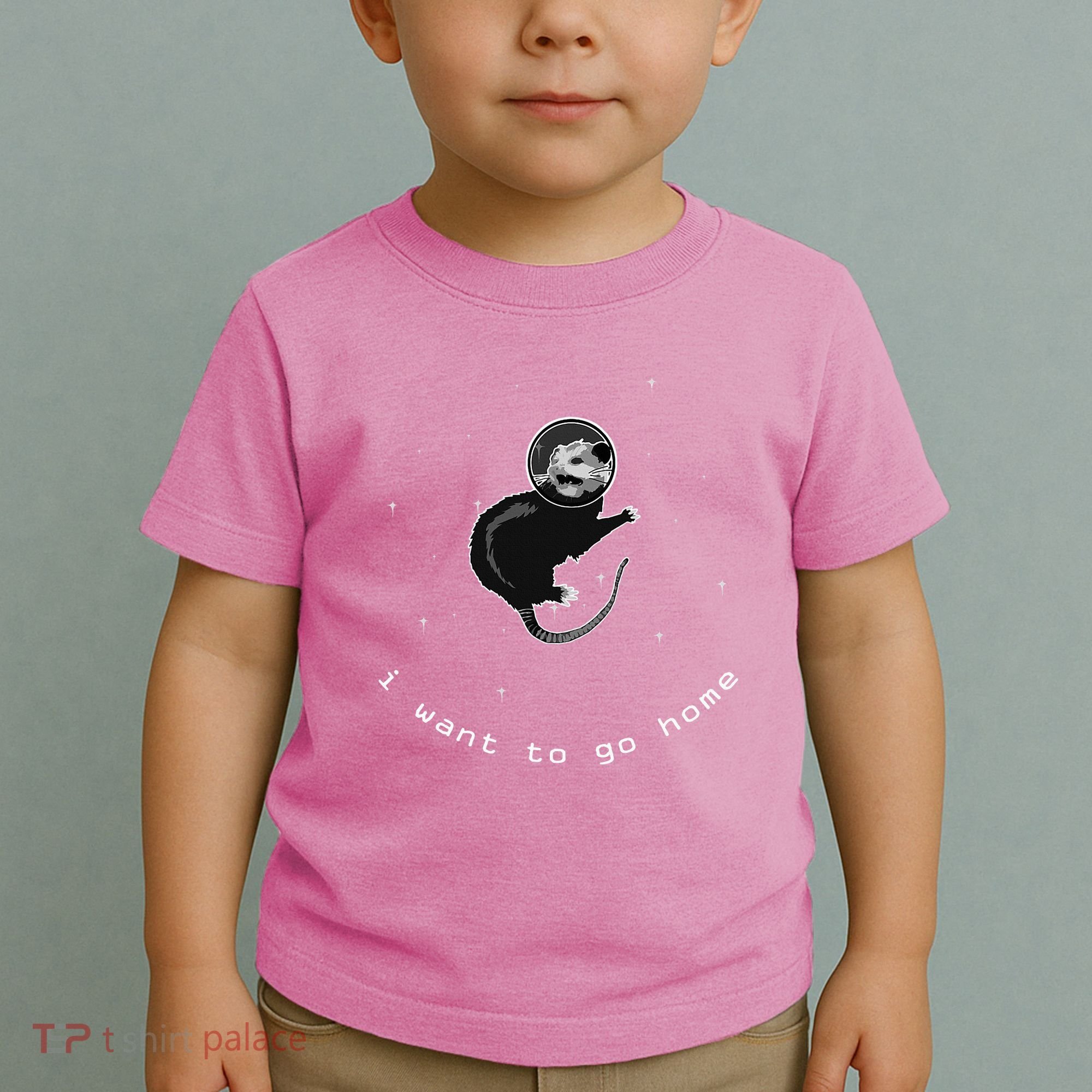 Space Possum Funny Introvert Anxiety Outer Space Toddler T-Shirt