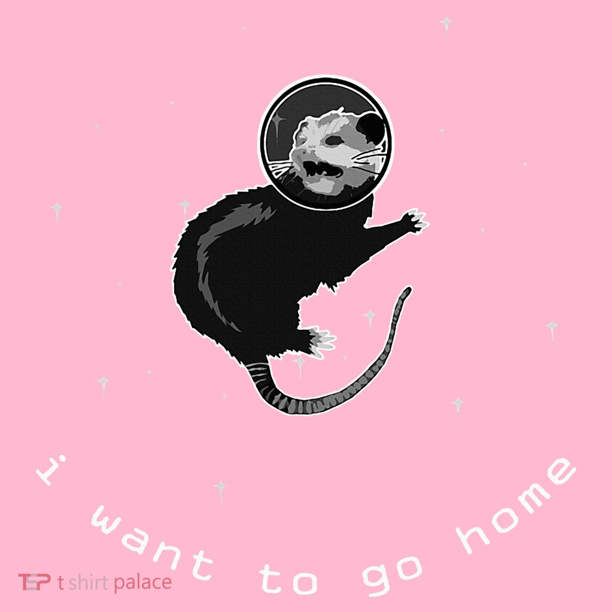 Space Possum Funny Introvert Anxiety Outer Space Visor