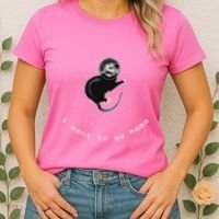 Space Possum Funny Introvert Anxiety Outer Space Women's T-Shirt thumb 2