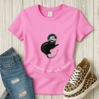 Space Possum Funny Introvert Anxiety Outer Space Women's T-Shirt thumb 3