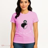 Space Possum Funny Introvert Anxiety Outer Space Women's T-Shirt thumb 4