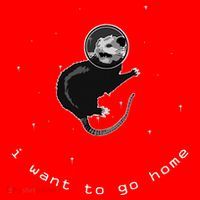 Space Possum Funny Introvert Anxiety Outer Space Santa Hat thumb 1