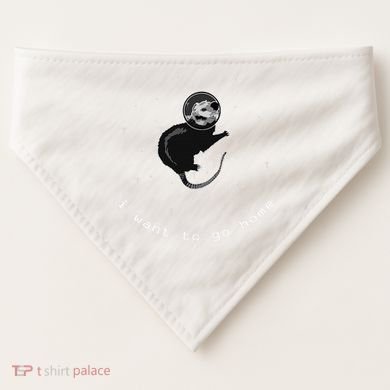 Space Possum Funny Introvert Anxiety Outer Space USA-Made Doggie Bandana