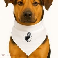 Space Possum Funny Introvert Anxiety Outer Space USA-Made Doggie Bandana thumb 1
