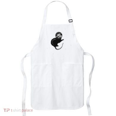 Space Possum Funny Introvert Anxiety Outer Space Apron