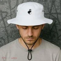 Space Possum Funny Introvert Anxiety Outer Space Bucket Hat thumb 2