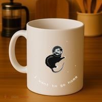 Space Possum Funny Introvert Anxiety Outer Space Coffee Mug thumb 4
