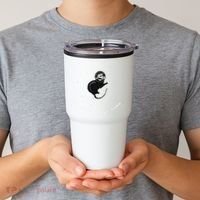 Space Possum Funny Introvert Anxiety Outer Space Tumbler thumb 2