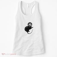 Space Possum Funny Introvert Anxiety Outer Space Women's Tank Top thumb 0