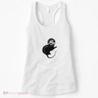 Space Possum Funny Introvert Anxiety Outer Space Women's Tank Top thumb 0