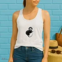 Space Possum Funny Introvert Anxiety Outer Space Women's Tank Top thumb 2