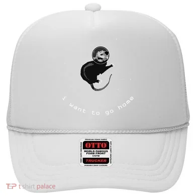 Space Possum Funny Introvert Anxiety Outer Space Hat