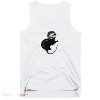 Space Possum Funny Introvert Anxiety Outer Space Tank Top