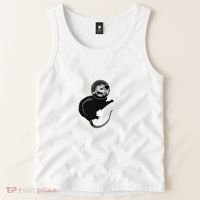 Space Possum Funny Introvert Anxiety Outer Space Tank Top thumb 2