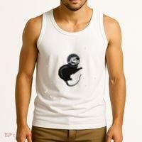 Space Possum Funny Introvert Anxiety Outer Space Tank Top thumb 3