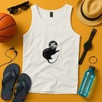 Space Possum Funny Introvert Anxiety Outer Space Tank Top thumb 4