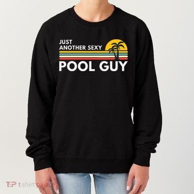 Sexy Pool Guy Palm Tree Women's Sweatshirt