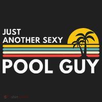 Sexy Pool Guy Palm Tree Women's Sweatshirt thumb 2