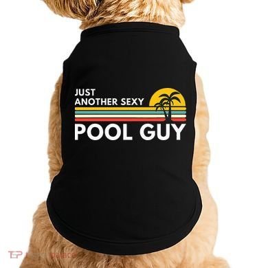 Sexy Pool Guy Palm Tree Doggie Tank
