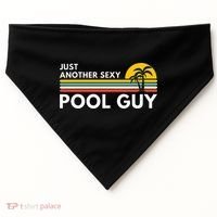 Sexy Pool Guy Palm Tree USA-Made Doggie Bandana thumb 0