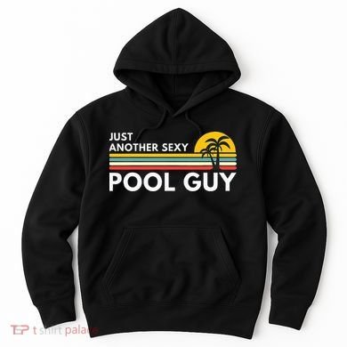 Sexy Pool Guy Palm Tree Hoodie