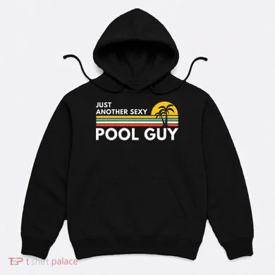 Sexy Pool Guy Palm Tree Hoodie