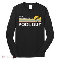 Sexy Pool Guy Palm Tree Long Sleeve Shirt thumb 0
