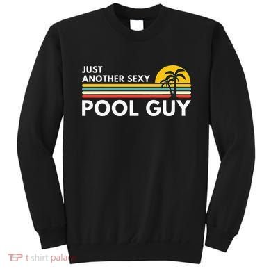 Sexy Pool Guy Palm Tree Sweatshirt