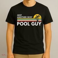 Sexy Pool Guy Palm Tree T-Shirt thumb 3