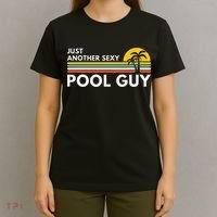 Sexy Pool Guy Palm Tree T-Shirt thumb 4