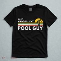 Sexy Pool Guy Palm Tree T-Shirt thumb 5