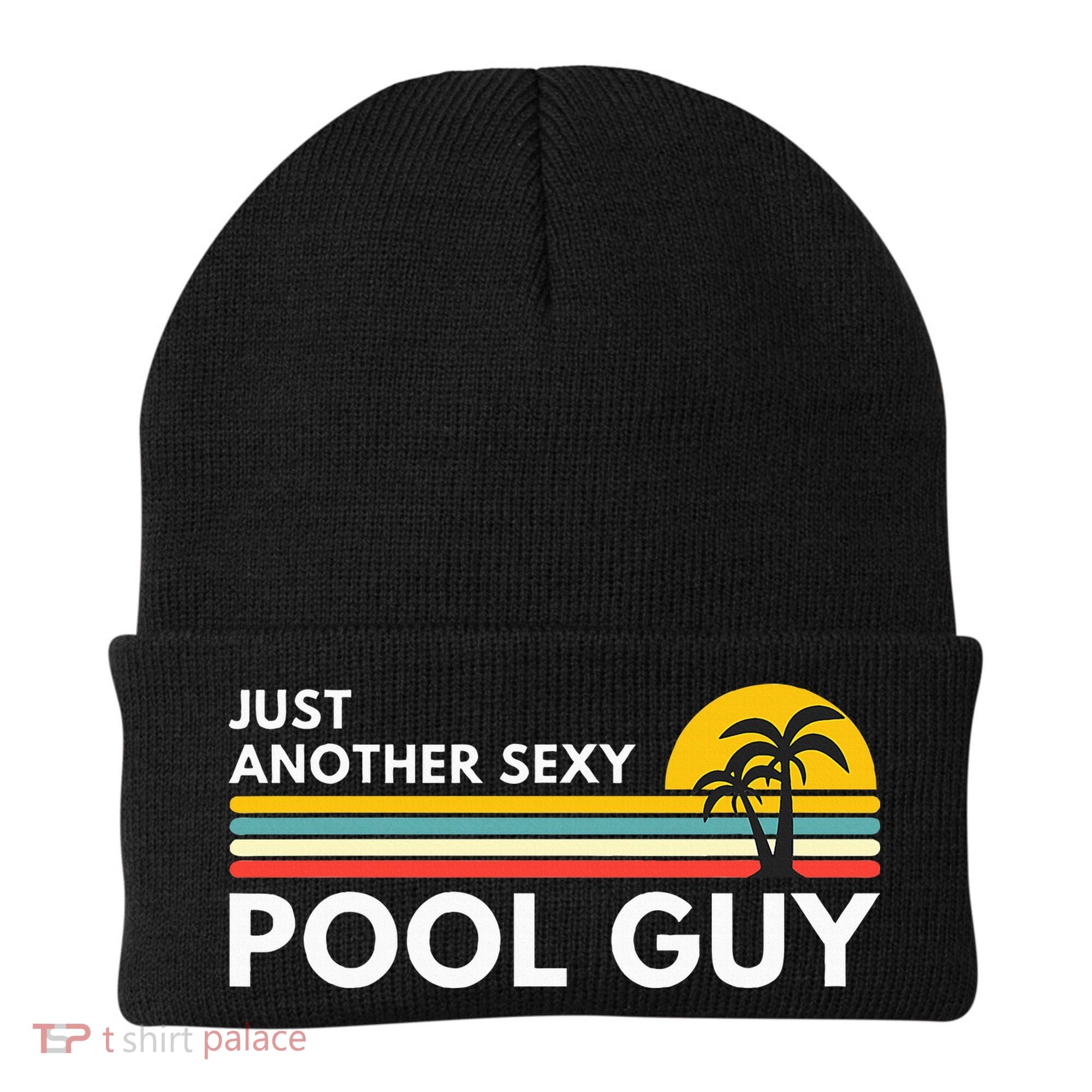 Sexy Pool Guy Palm Tree Beanie