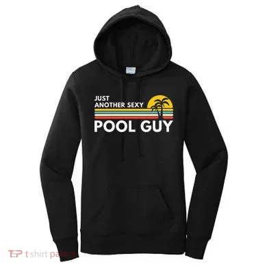Sexy Pool Guy Palm Tree Women's Hoodie