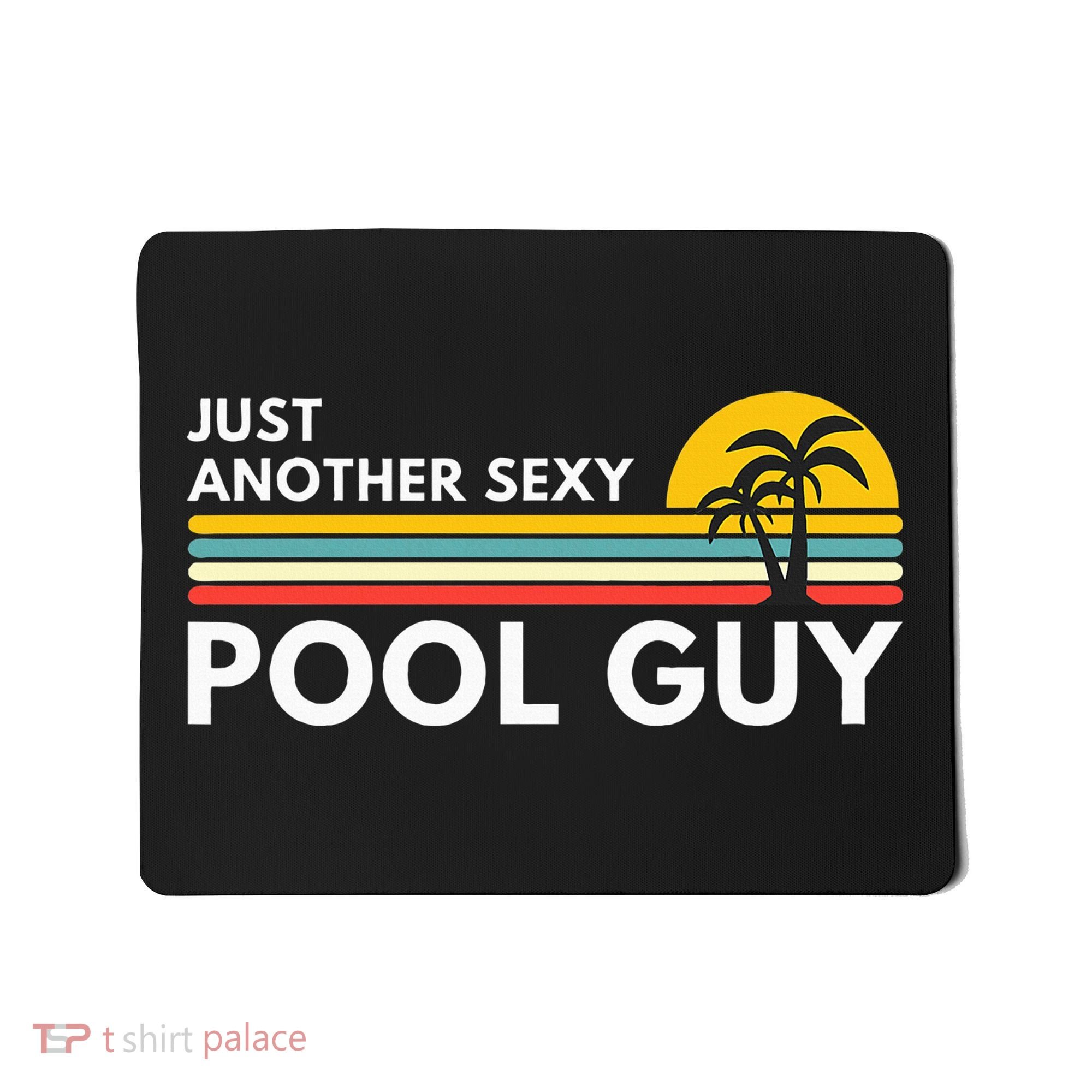 Sexy Pool Guy Palm Tree Mousepad