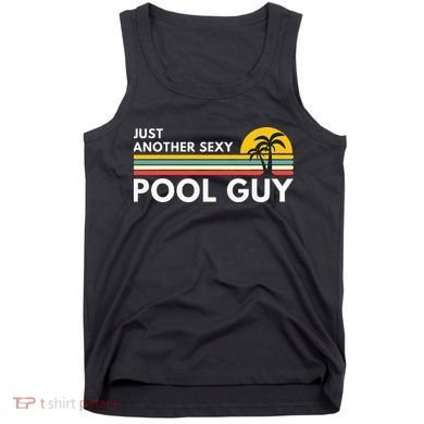 Sexy Pool Guy Palm Tree Tank Top