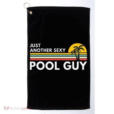 Sexy Pool Guy Palm Tree Golf Towel