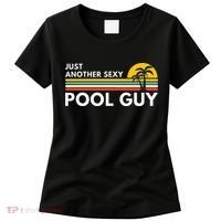 Sexy Pool Guy Palm Tree Women's T-Shirt thumb 0