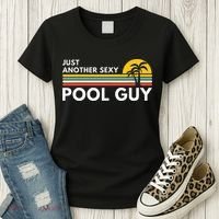 Sexy Pool Guy Palm Tree Women's T-Shirt thumb 3