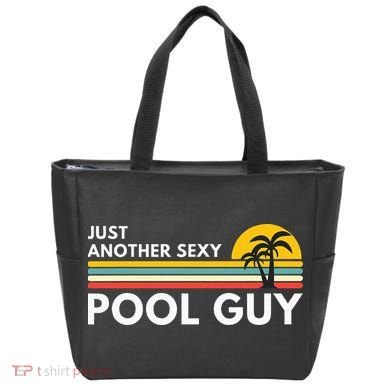 Sexy Pool Guy Palm Tree Tote Bag